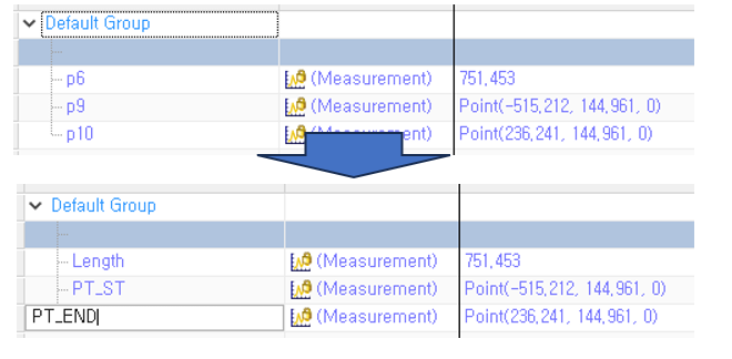 표현된 Expression을 사용자가 이해하기 쉽게 Rename하여 수정한다.